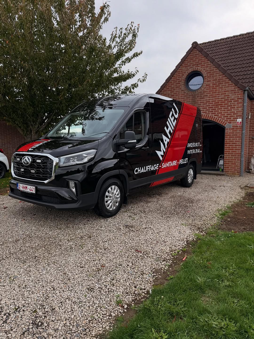 Detailing Ford Transit Custom noir Belgique