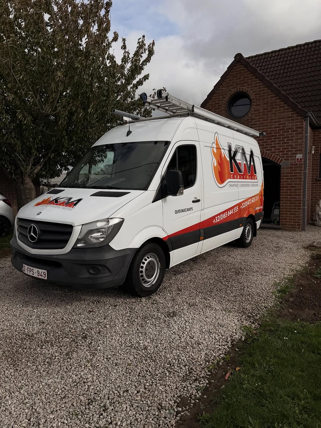 Detailing Mercedes Sprinter blanc Belgique