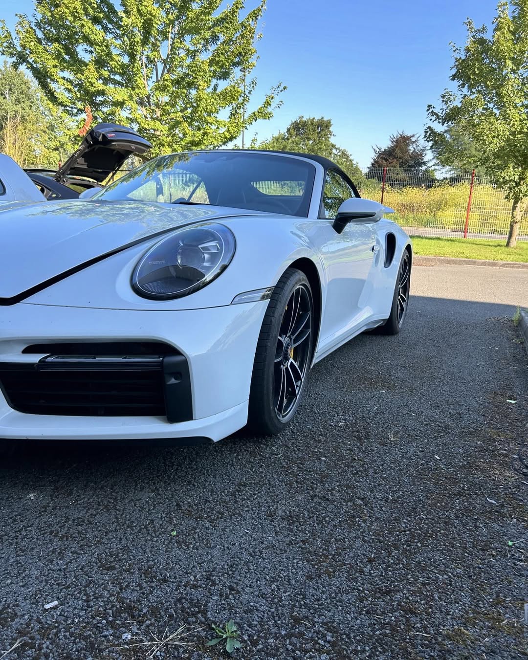 Detailing Porsche 911 Turbo S blanche vue avant Belgique