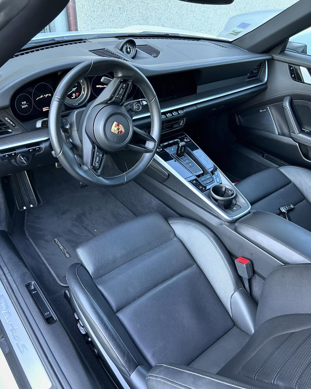 Detailing intérieur Porsche 911 Turbo S Belgique